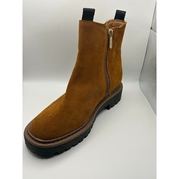 Sam Edelman Laguna Frontier Girls Brown Suede Chelsea Boots H26800L203 Size 3 - Picture 2 of 11